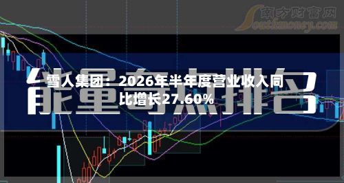 雪人集团：2026年半年度营业收入同比增长27.60%-第1张图片