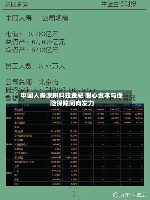 中国人寿深耕科技金融 耐心资本与保险保障同向发力-第2张图片