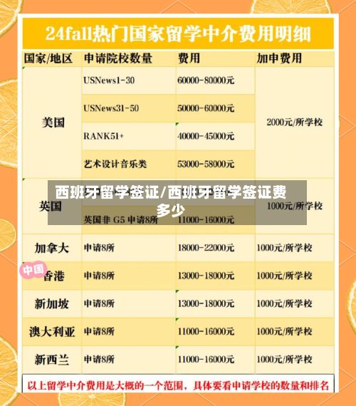 西班牙留学签证/西班牙留学签证费多少-第2张图片
