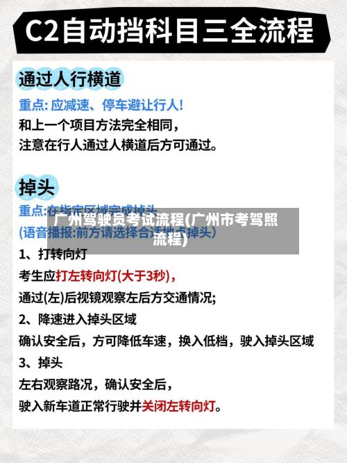 广州驾驶员考试流程(广州市考驾照流程)