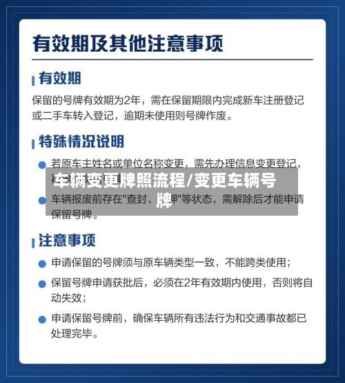 车辆变更牌照流程/变更车辆号牌
