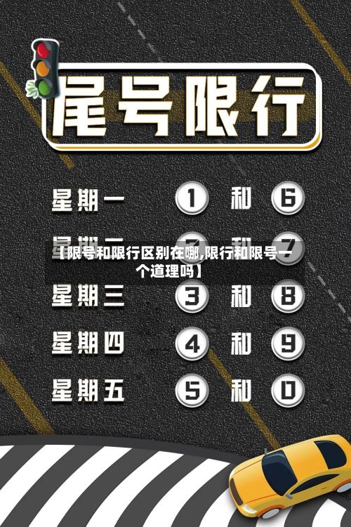 【限号和限行区别在哪,限行和限号一个道理吗】-第2张图片