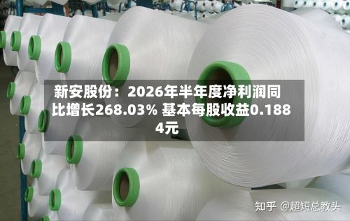 新安股份:2026年半年度净利润同比增长268.03% 基本每股收益0.1884元