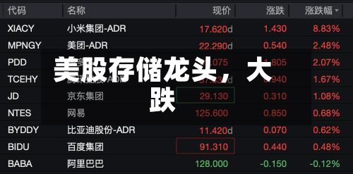 美股存储龙头	，大跌-第2张图片