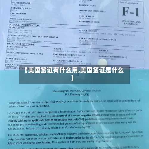 【美国签证有什么用,美国签证是什么】