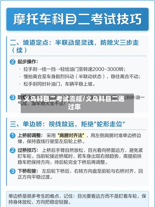 义乌科目二考试流程/义乌科目二通过率