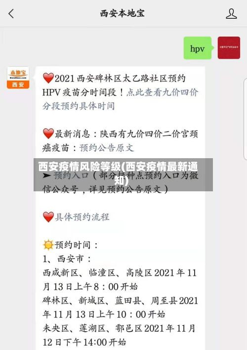 西安疫情风险等级(西安疫情最新通知)