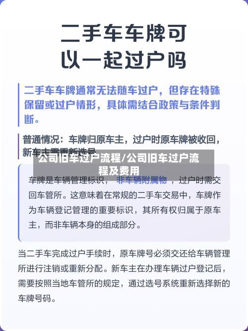 公司旧车过户流程/公司旧车过户流程及费用-第3张图片