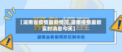【湖南省疫情最新情况,湖南疫情最新实时消息今天】-第3张图片