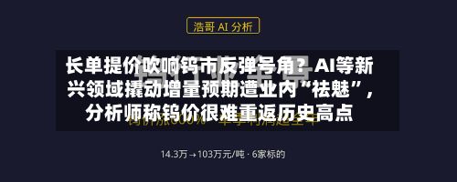 长单提价吹响钨市反弹号角？AI等新兴领域撬动增量预期遭业内“祛魅”，分析师称钨价很难重返历史高点-第2张图片