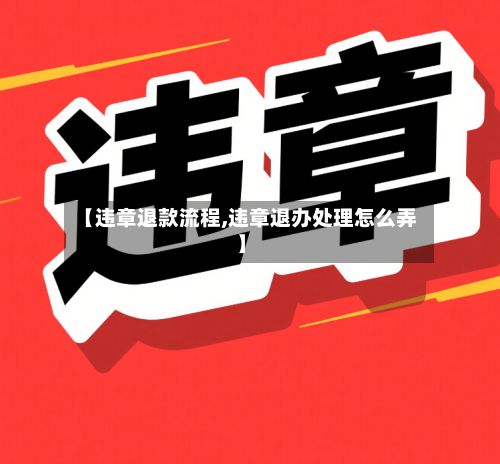 【违章退款流程,违章退办处理怎么弄】-第2张图片