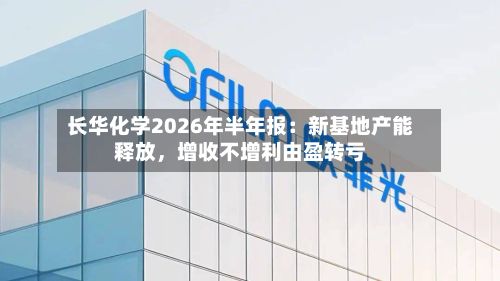 长华化学2026年半年报：新基地产能释放	，增收不增利由盈转亏-第3张图片