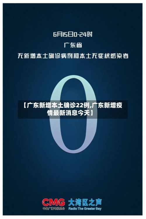 【广东新增本土确诊22例,广东新增疫情最新消息今天】