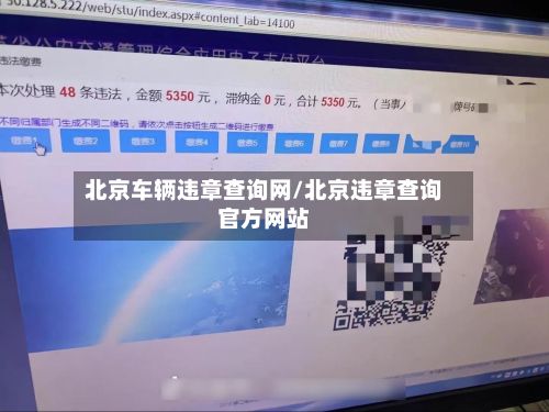 北京车辆违章查询网/北京违章查询官方网站