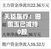天臣医疗:田国玉已减持0股-第3张图片