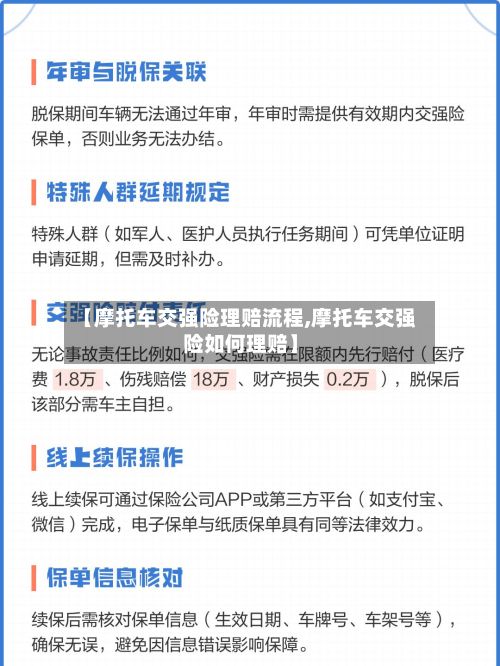 【摩托车交强险理赔流程,摩托车交强险如何理赔】-第2张图片