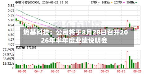 熵基科技：公司将于8月28日召开2026年半年度业绩说明会-第2张图片