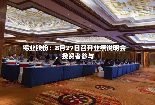 锡业股份:8月27日召开业绩说明会,投资者参与