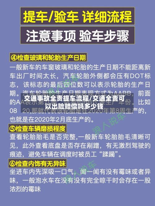 交通事故全责提车流程/交通全责可以出险赔偿吗多少钱-第3张图片