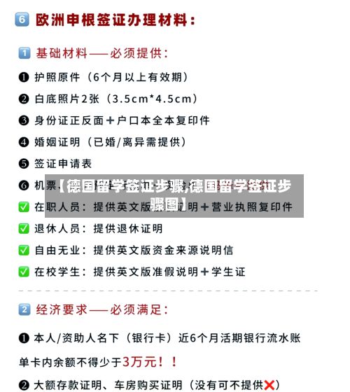 【德国留学签证步骤,德国留学签证步骤图】