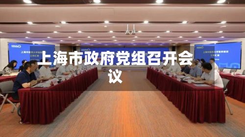 上海市政府党组召开会议-第2张图片