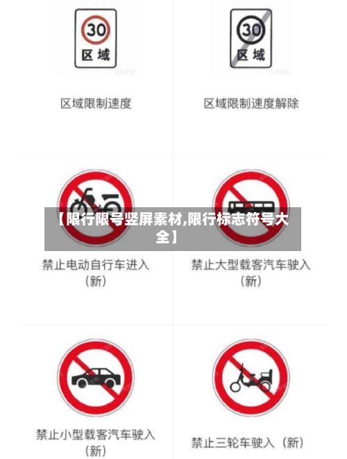 【限行限号竖屏素材,限行标志符号大全】