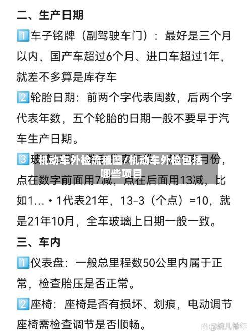 机动车外检流程图/机动车外检包括哪些项目