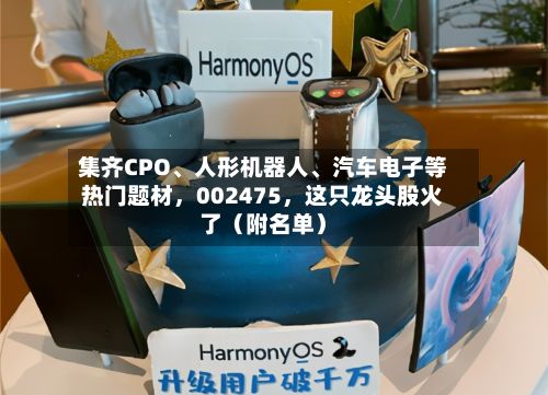 集齐CPO、人形机器人、汽车电子等热门题材,002475,这只龙头股火了(附名单)