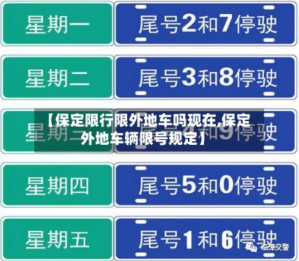 【保定限行限外地车吗现在,保定外地车辆限号规定】