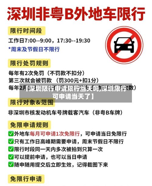 【深圳限行申请限行当天吗,深圳限行可申请当天了】-第3张图片