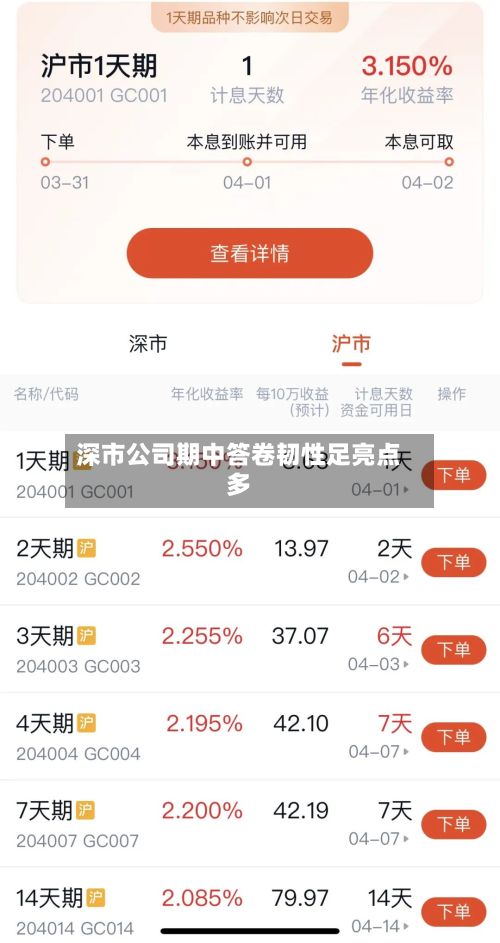 深市公司期中答卷韧性足亮点多