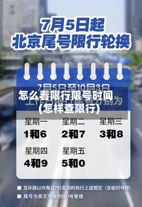 怎么看限行限号时间(怎样查限行)