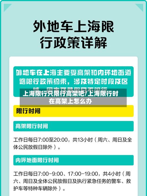 上海限行只限行高架吧/上海限行时在高架上怎么办-第3张图片