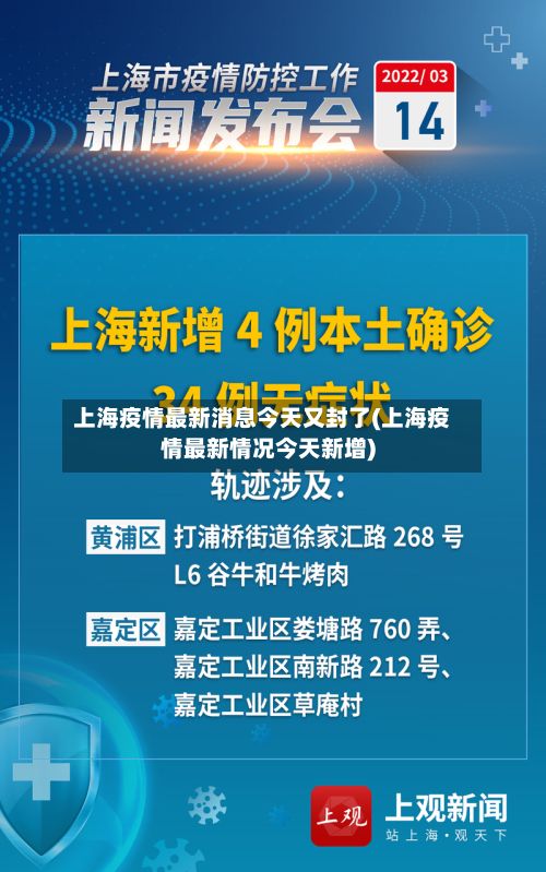上海疫情最新消息今天又封了(上海疫情最新情况今天新增)