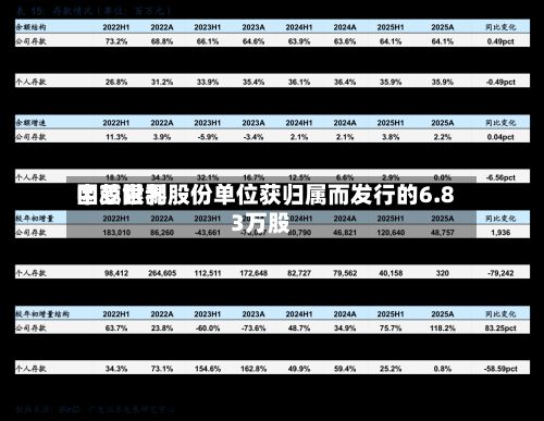 中芯世界
因受限制股份单位获归属而发行的6.83万股