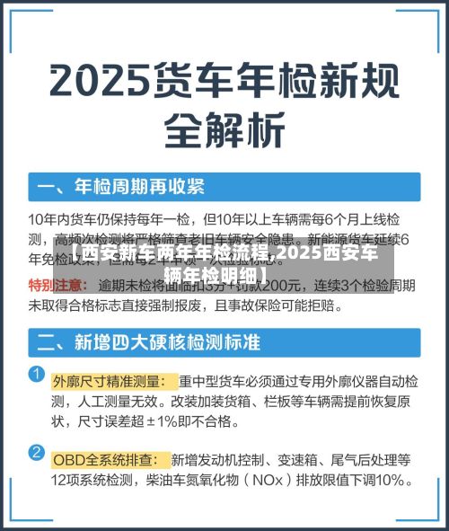 【西安新车两年年检流程,2025西安车辆年检明细】