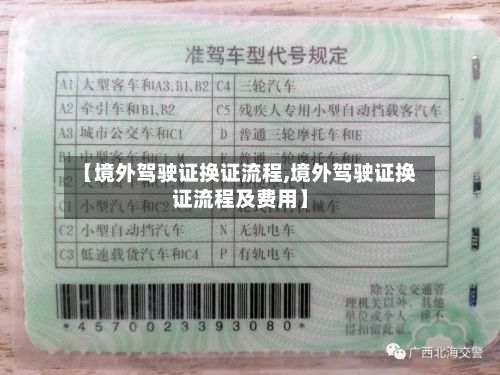 【境外驾驶证换证流程,境外驾驶证换证流程及费用】-第2张图片