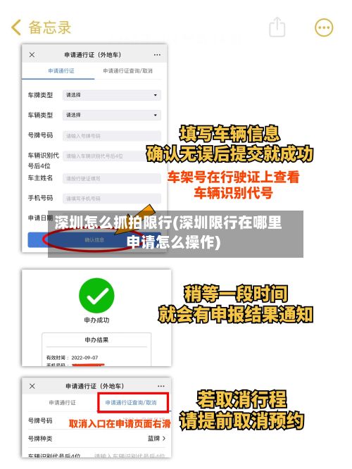 深圳怎么抓拍限行(深圳限行在哪里申请怎么操作)