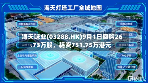 海天味业(03288.HK)9月1日回购26.73万股，耗资751.75万港元-第2张图片