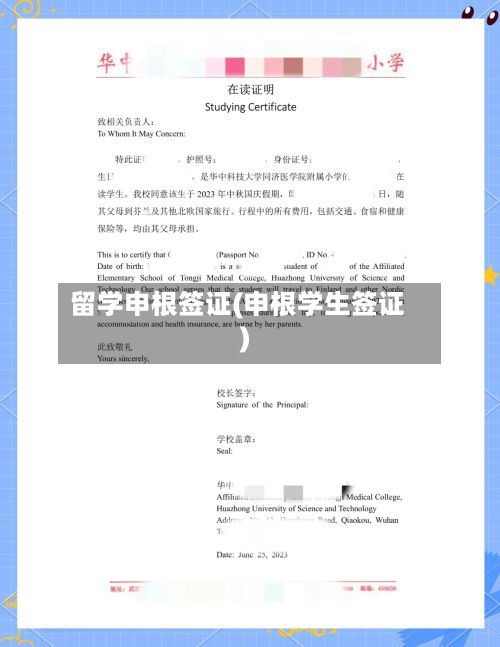 留学申根签证(申根学生签证)