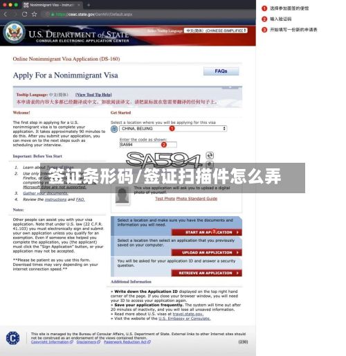 签证条形码/签证扫描件怎么弄-第2张图片