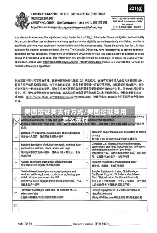 美国签证费支付方式/美国签证费用怎么支付-第2张图片