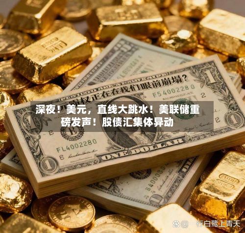 深夜！美元，直线大跳水！美联储重磅发声！股债汇集体异动