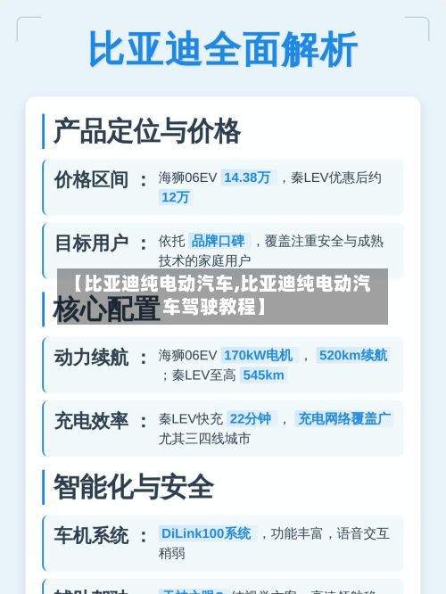 【比亚迪纯电动汽车,比亚迪纯电动汽车驾驶教程】-第2张图片