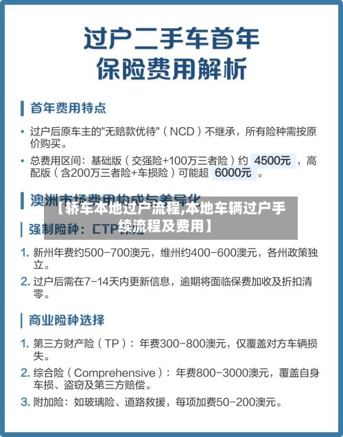 【轿车本地过户流程,本地车辆过户手续流程及费用】